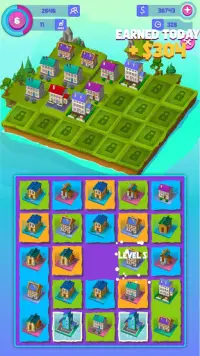 Merge - city builder (new addictive game) Screen Shot 1