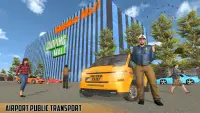 Real Taxi Airport City Driving-New car games 2020 Screen Shot 2