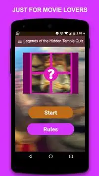 Legends of the Hidden Temple Quiz Screen Shot 0