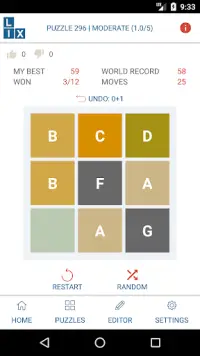 LIX Puzzle Game Screen Shot 0
