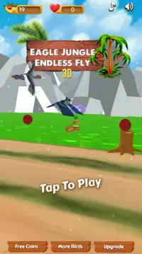Eagle Jungle Endless Fly 3D 2019 Screen Shot 1