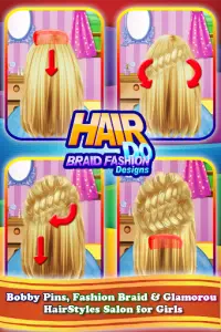 Hair Do Braid Diseños de Moda - Salón de peluquerí Screen Shot 1