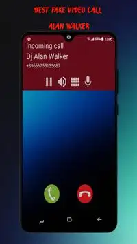Alan Walker Video Call: Prank Video Call and Call Screen Shot 1