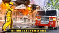 HQ Firefighter Fire Truck Game Screen Shot 0