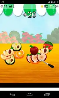cut fruit game Screen Shot 2