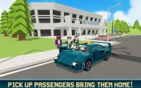 Mr. Blocky Taxi van de Stad SIM Screen Shot 3