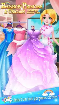 Rainbow Princess Maquillage Screen Shot 1