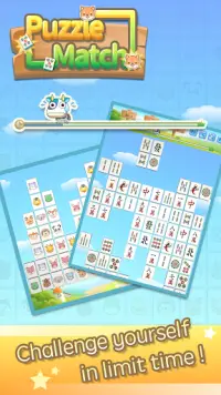 Puzzle Match - Mahjong & lovely animals Screen Shot 3