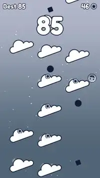 Emoji Cloud Fall Sky Screen Shot 5