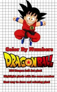 Pixel Art Dragon ball Color by Number Screen Shot 0