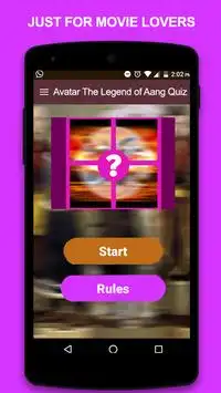 Avatar The Legend of Aang Quiz Screen Shot 0
