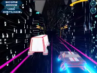 High Speed Neon Car Endless Driving Simulator Game Screen Shot 6