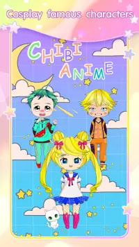 Chibi Doll Dress up & Coloring Screen Shot 2