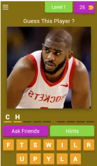 Guess The Basketball Player - Basketball Quiz Game Screen Shot 0