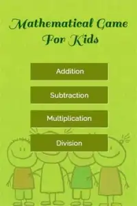 Mathematical game for kids Screen Shot 1