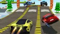 Crazy Tracks Car Racing: Mega Ramp Uphill Stunt Screen Shot 4