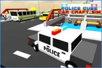 Police Cube Car Craft Sims 3D Screen Shot 2