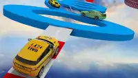 Mega Ramps Taxi Driver Stunt Ultimate Race Screen Shot 3