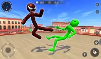 Spider Stickman Hero - Rope Gangster Crime Games Screen Shot 7