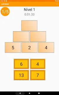 Pirâmides de números -  Jogo de matemática Screen Shot 16