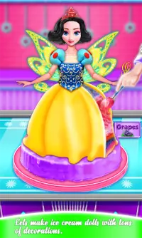 ¡Brilla en The Dark Ice Cream Fairy Cake! Muñecas Screen Shot 4