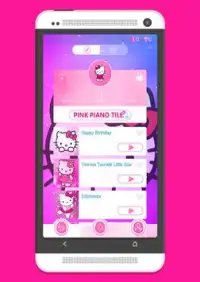 Pink Hello Kitty Piano Tiles Screen Shot 1