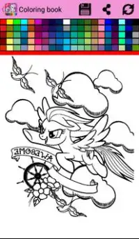 Coloring Book For Little Pony Screen Shot 5