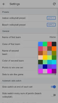 Volleyball Score Simple Screen Shot 4