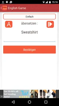 English Game - Englisch lernen Screen Shot 3