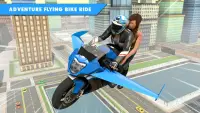 Flying Bike Game Stunt Racing Screen Shot 3