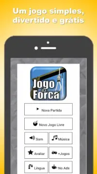 Jogo da Forca Dicas Português Screen Shot 0
