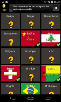 Capital City to Country Quiz Screen Shot 1
