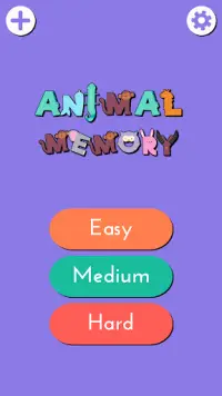 Animals Memory Game for kids Screen Shot 0