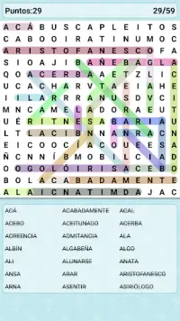 Word Search Games in Spanish Screen Shot 6