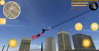 Superhero Stickman Rope Screen Shot 1