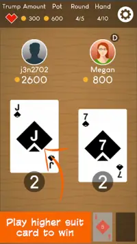 BAM! A free trick-taking card game for players Screen Shot 0