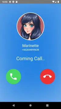 Marinette fake call Screen Shot 2