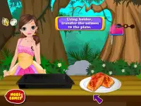 Cooking salmon girls games Screen Shot 6