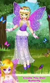 Butterfly Fairy Girls Dress Up Screen Shot 2