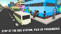 Cube City Bus Simulator 3D Screen Shot 1