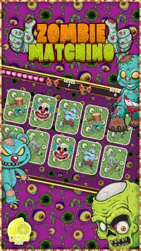 Zombie Matching Card Game Mania Screen Shot 1