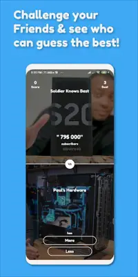Higher or Lower Tuber Game: More Less YouTubers ▶️ Screen Shot 5