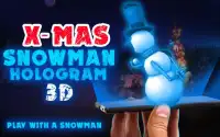 Boneco de neve do holograma Screen Shot 1
