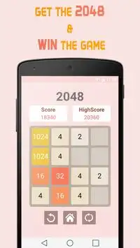 2048 Puzzle jeu avec Annuler Screen Shot 0