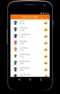 Vote Your Team - Cricket Screen Shot 1