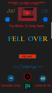 Fell Over: Block Puzzle Drop Challenge Screen Shot 0