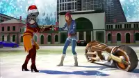 Super Christmas Moto Santa Dessert Girl Screen Shot 13