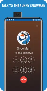 video call, chat simulator and game for snowman Screen Shot 0