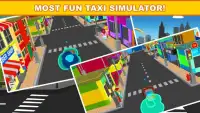 Mini Taxi Simulator 3D Screen Shot 1