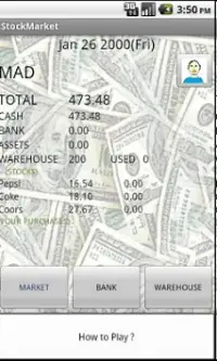 Stock Market Game Screen Shot 1